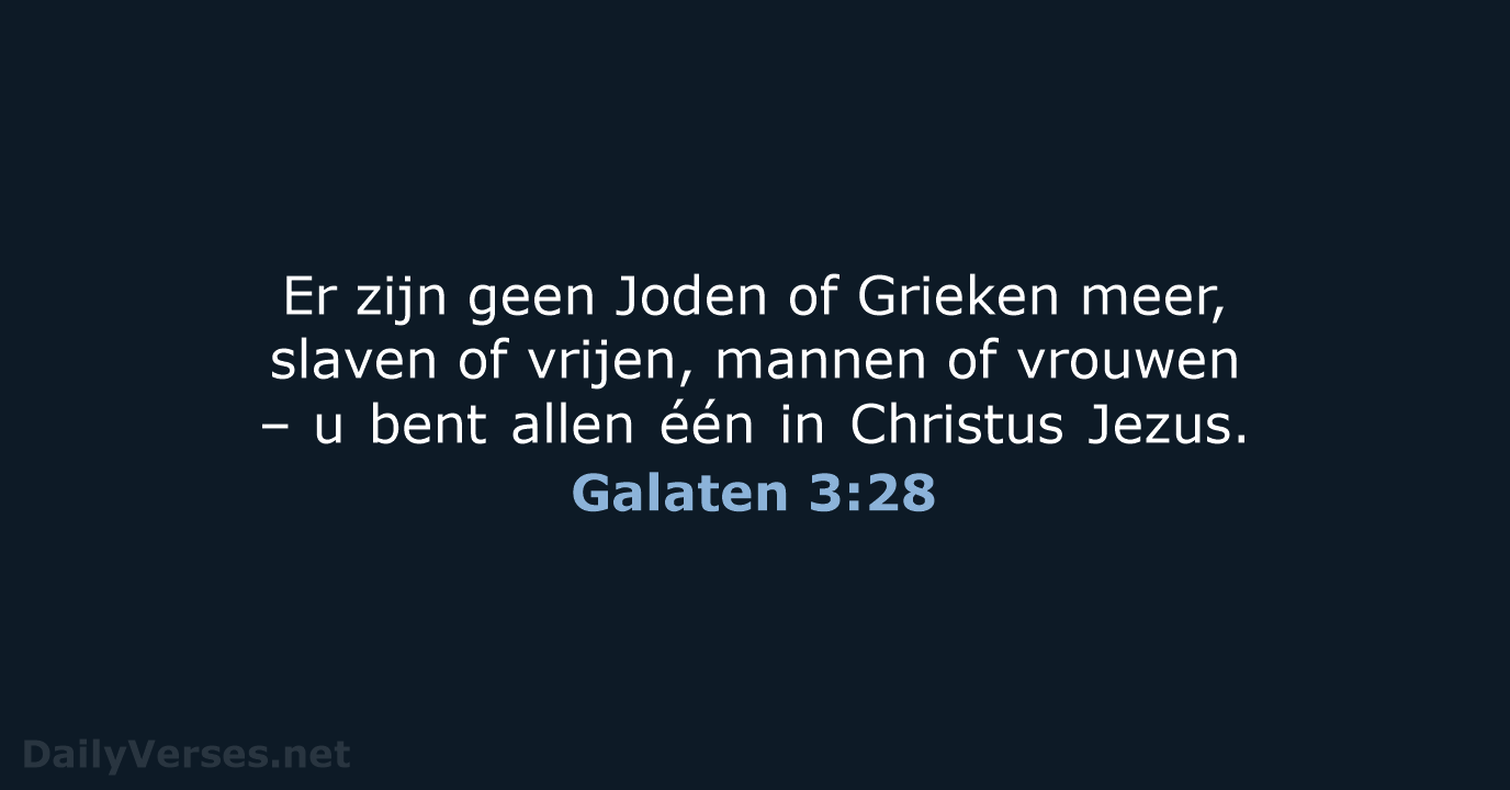Galaten 3:28 - NBV21