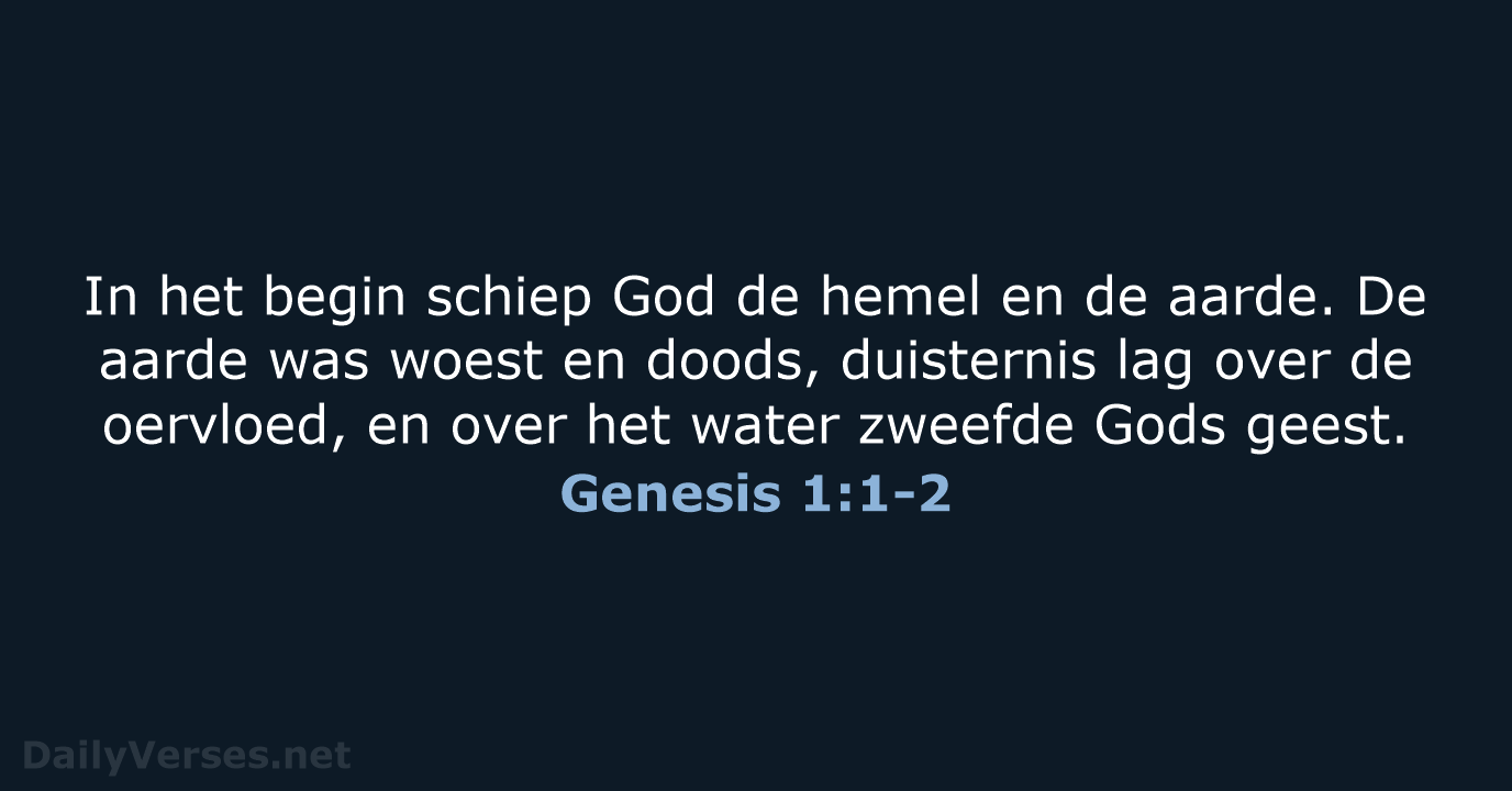 Genesis 1:1-2 - NBV21