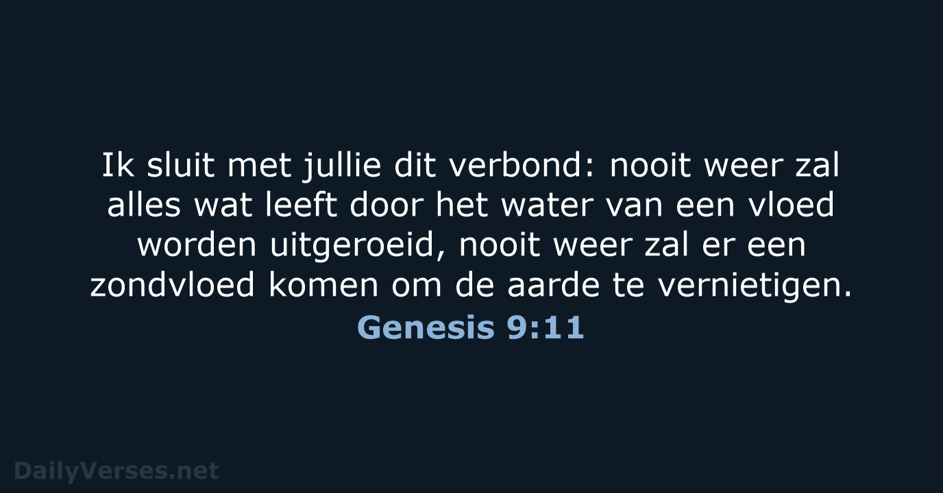 Genesis 9:11 - NBV21