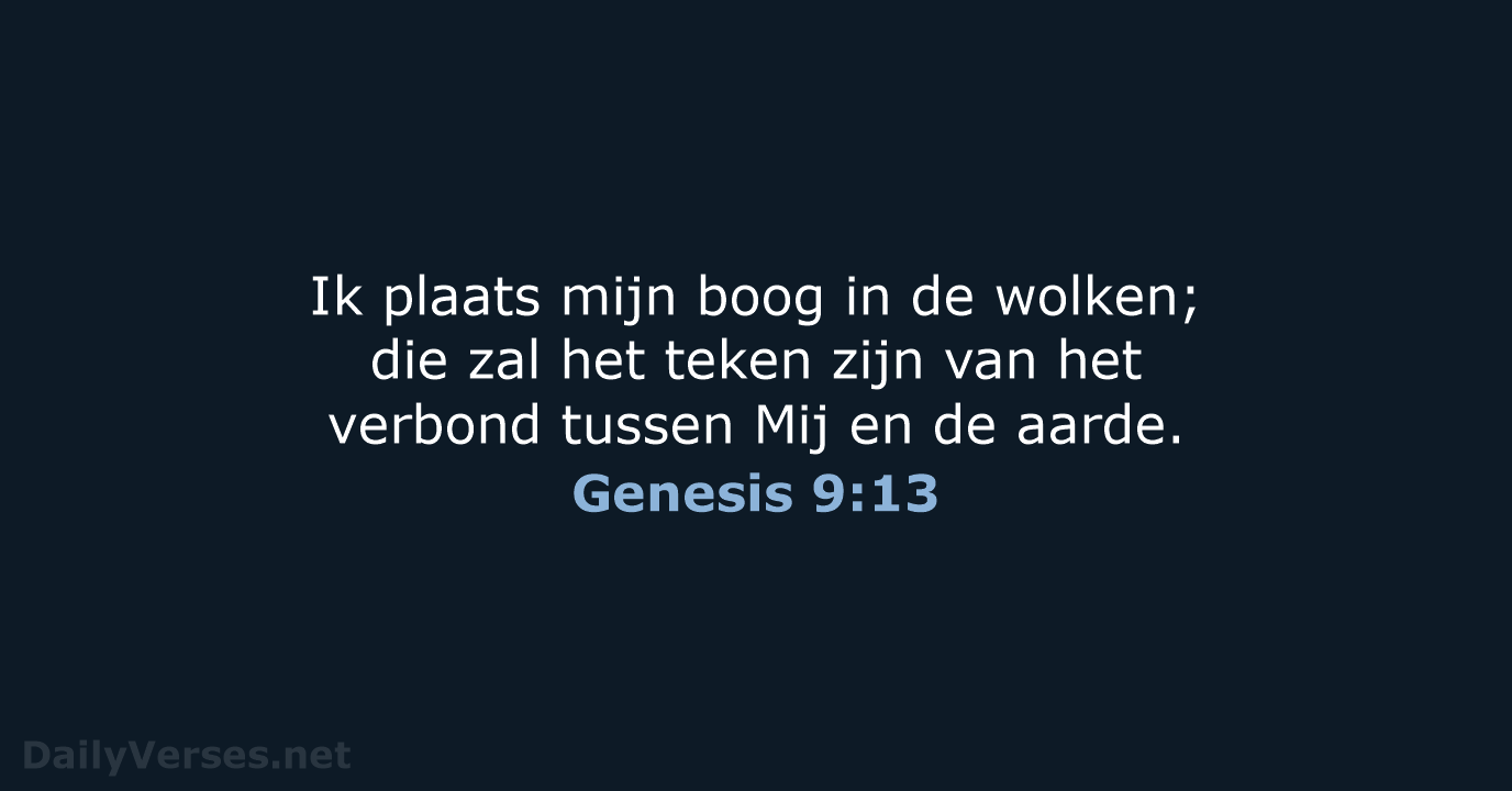 Genesis 9:13 - NBV21