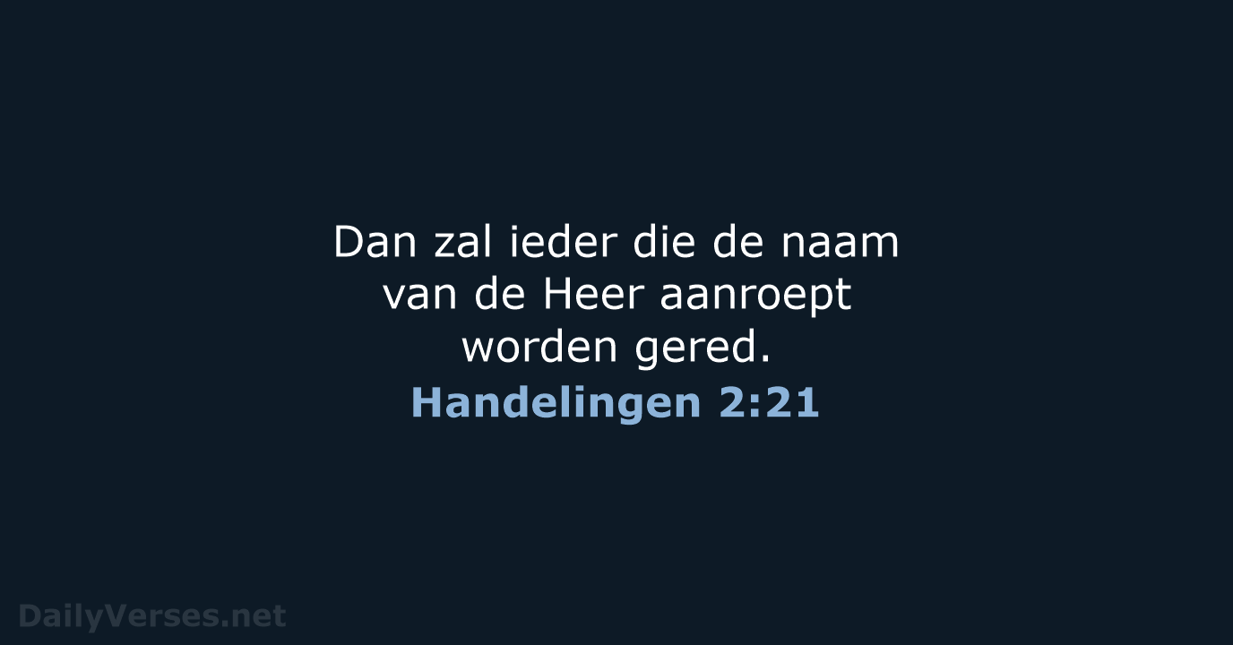 Handelingen 2:21 - NBV21