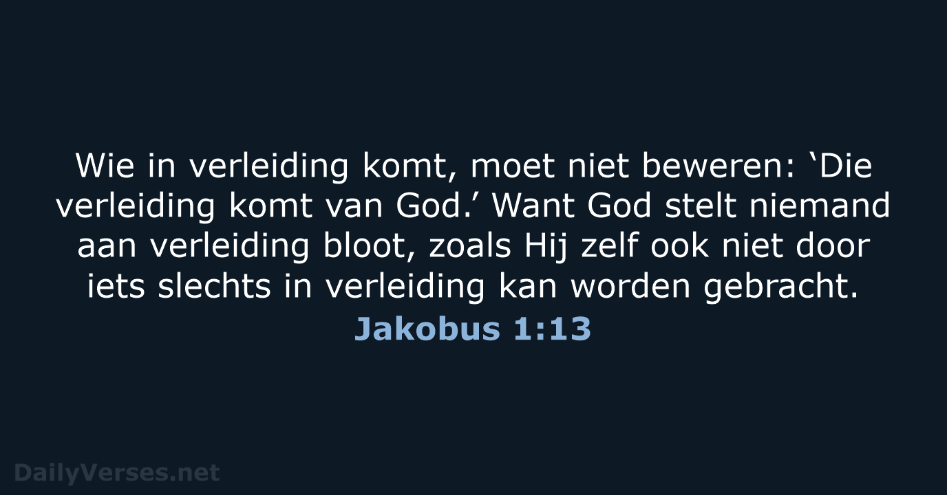 Jakobus 1:13 - NBV21