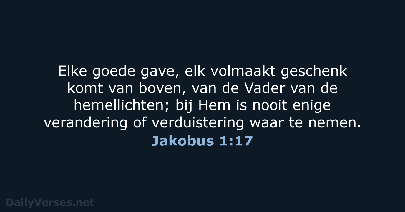 Jakobus 1:17 - NBV21