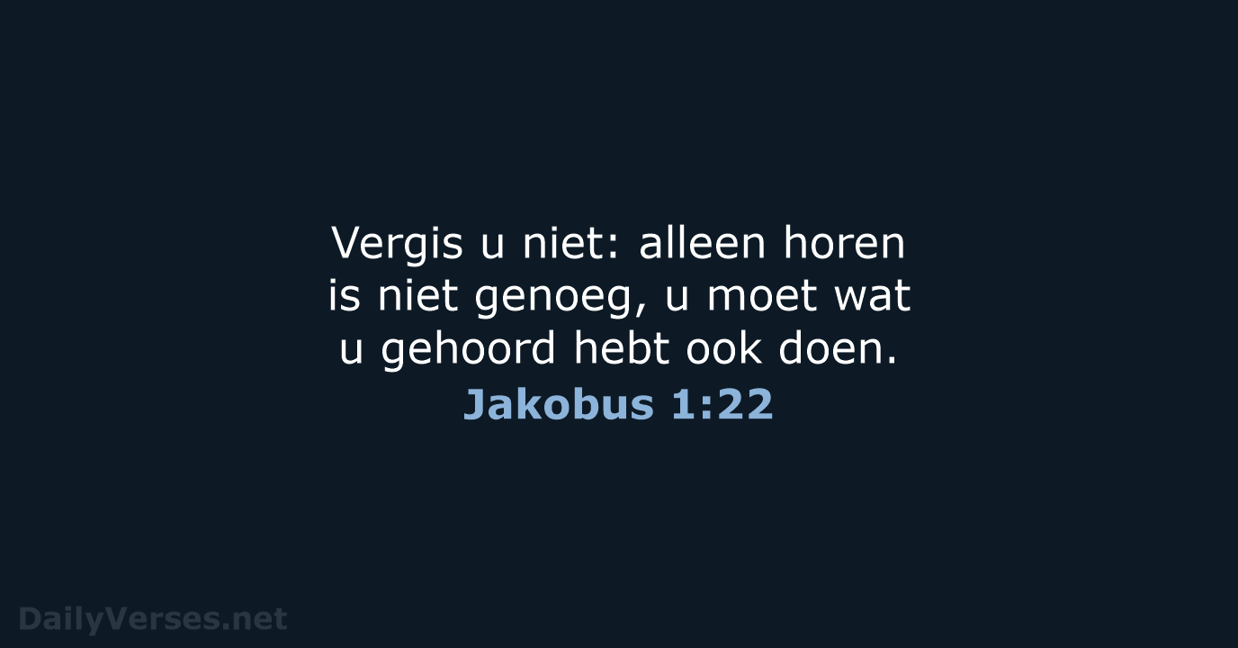 Jakobus 1:22 - NBV21