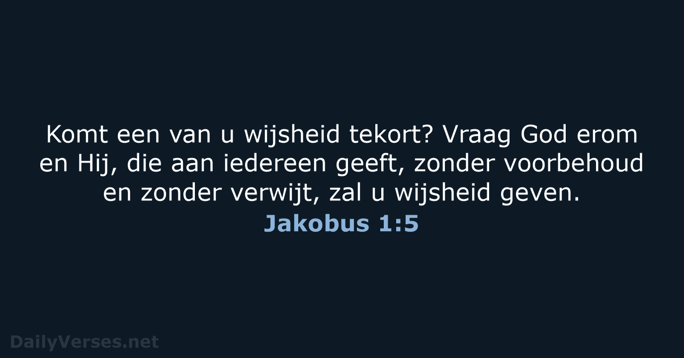 Jakobus 1:5 - NBV21