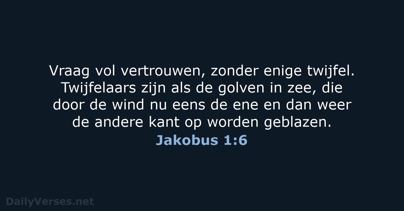 Jakobus 1:6 - NBV21