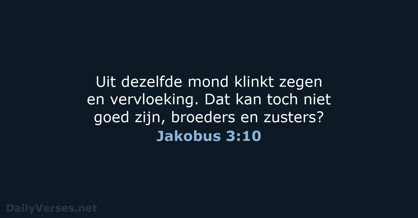 Jakobus 3:10 - NBV21