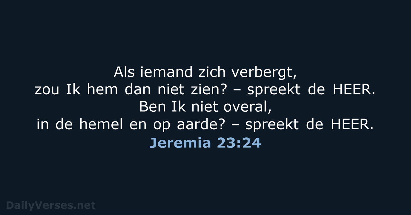 Jeremia 23:24 - NBV21