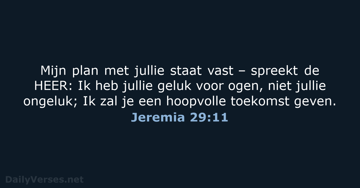 Jeremia 29:11 - NBV21