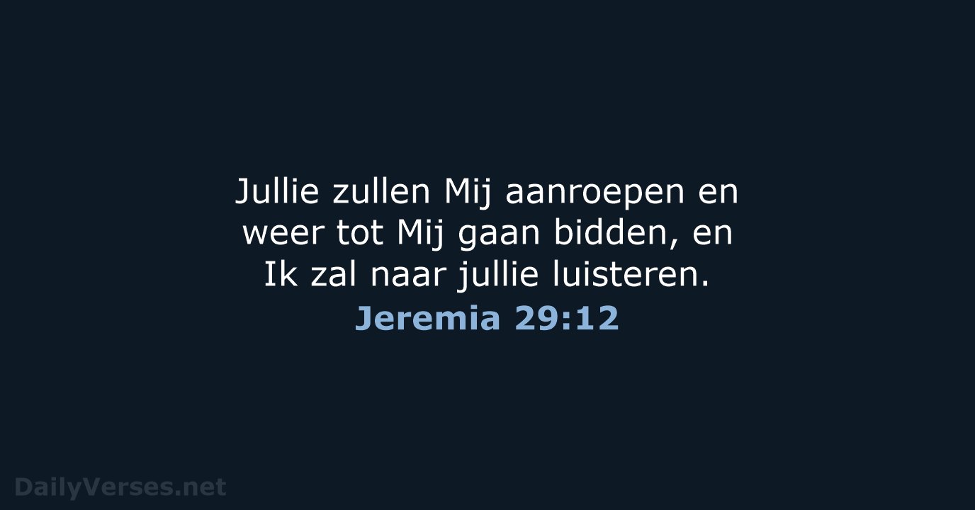 Jeremia 29:12 - NBV21