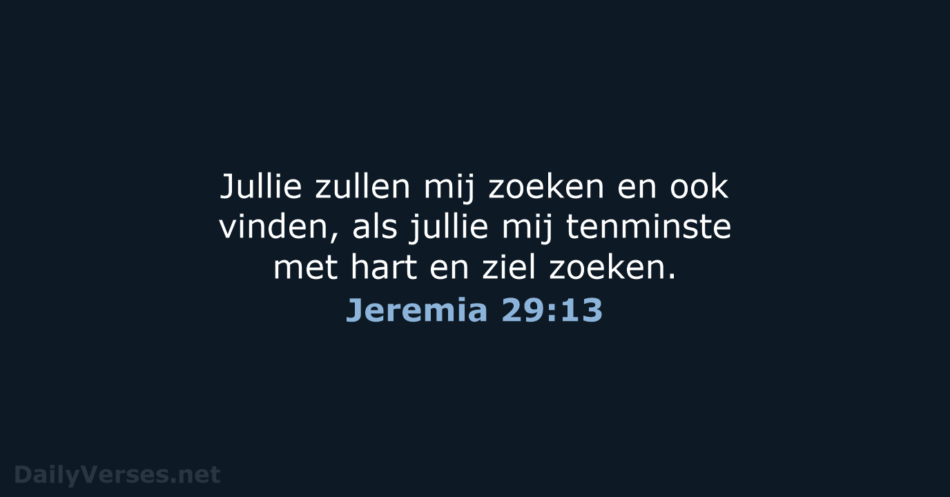 Jeremia 29:13 - NBV21