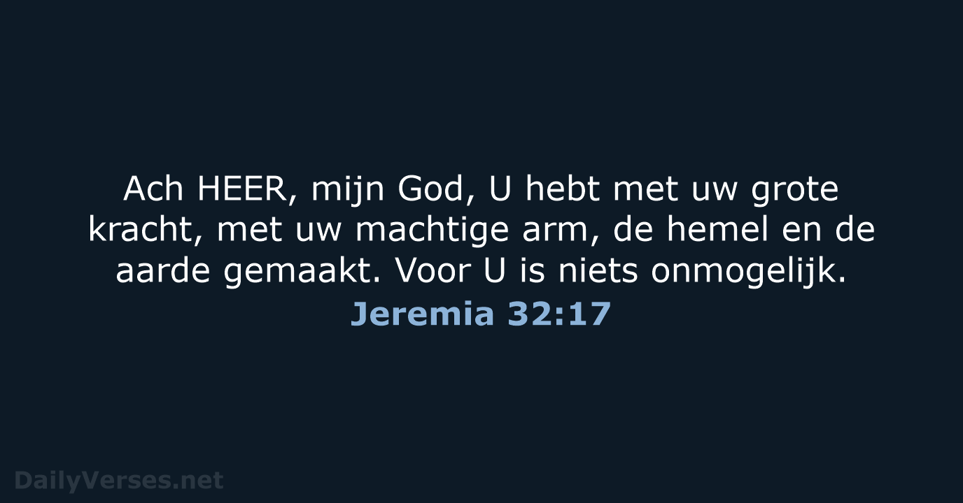 Jeremia 32:17 - NBV21