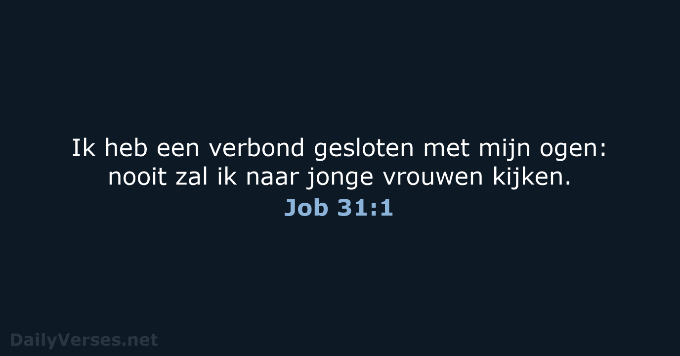 Job 31:1 - NBV21