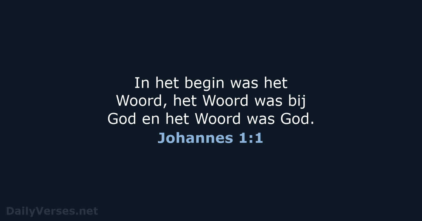 Johannes 1:1 - NBV21