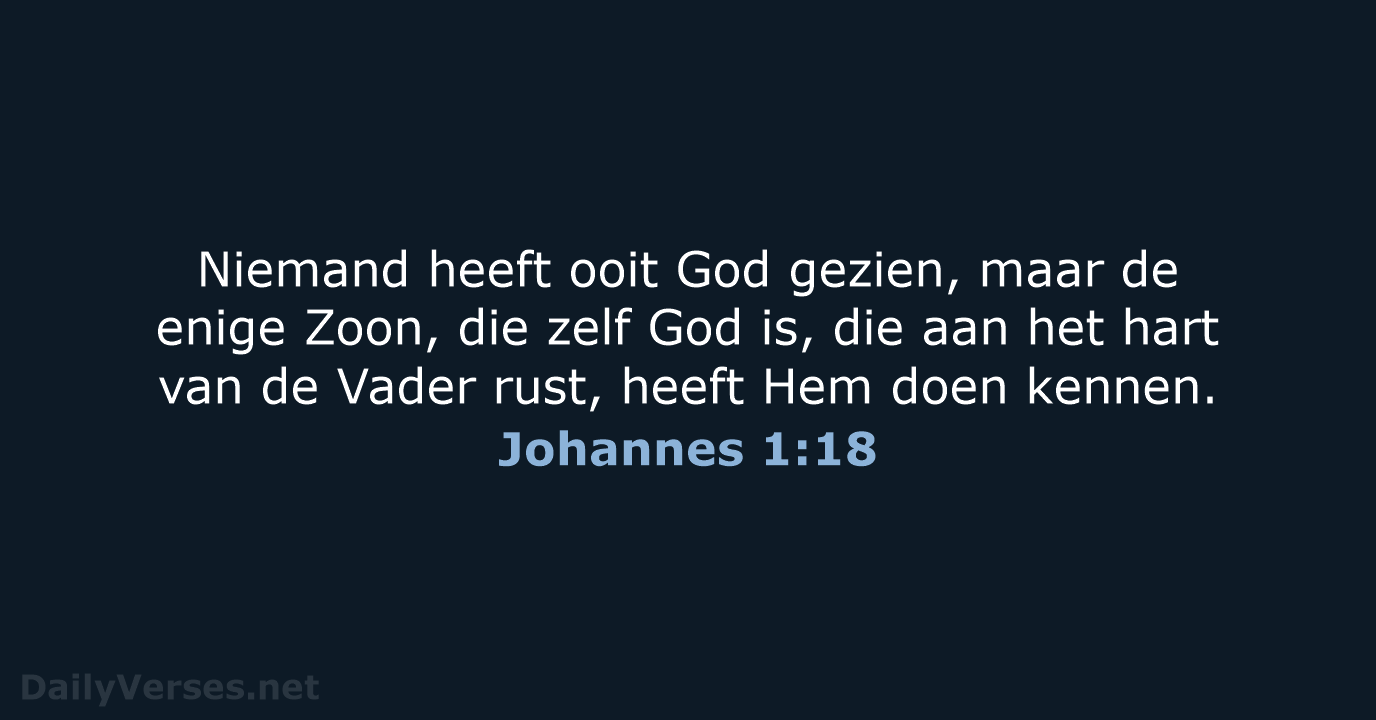 Johannes 1:18 - NBV21