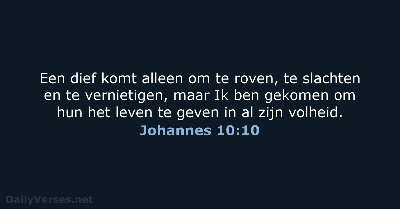 Johannes 10:10 - NBV21