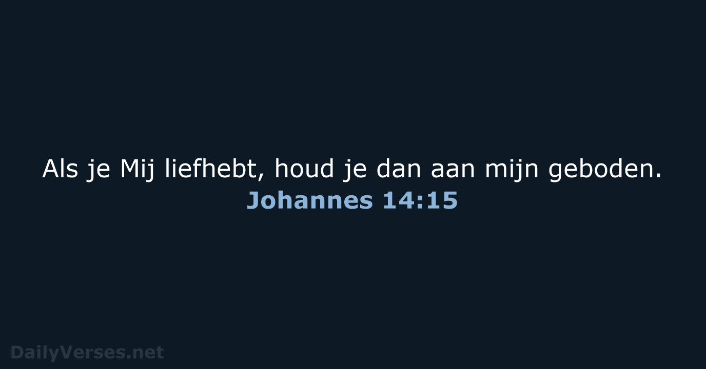 Johannes 14:15 - NBV21
