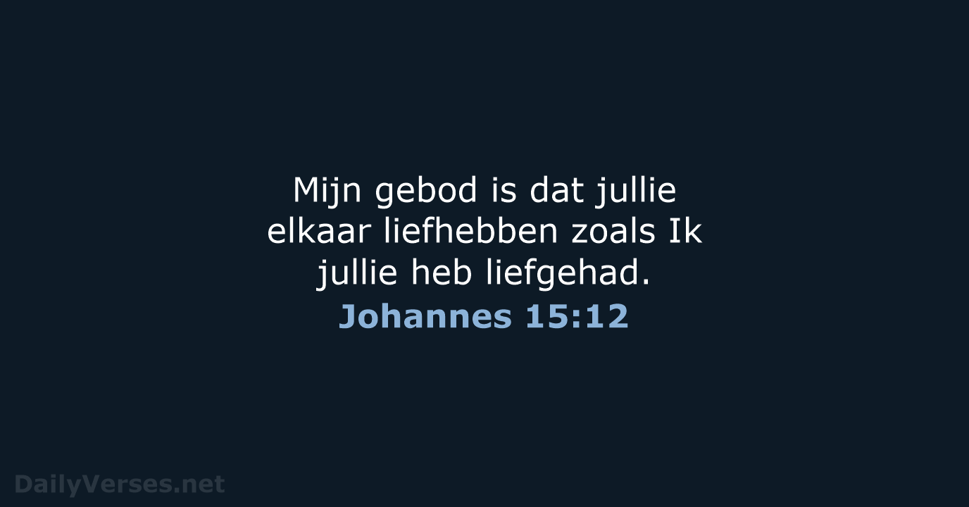 Johannes 15:12 - NBV21