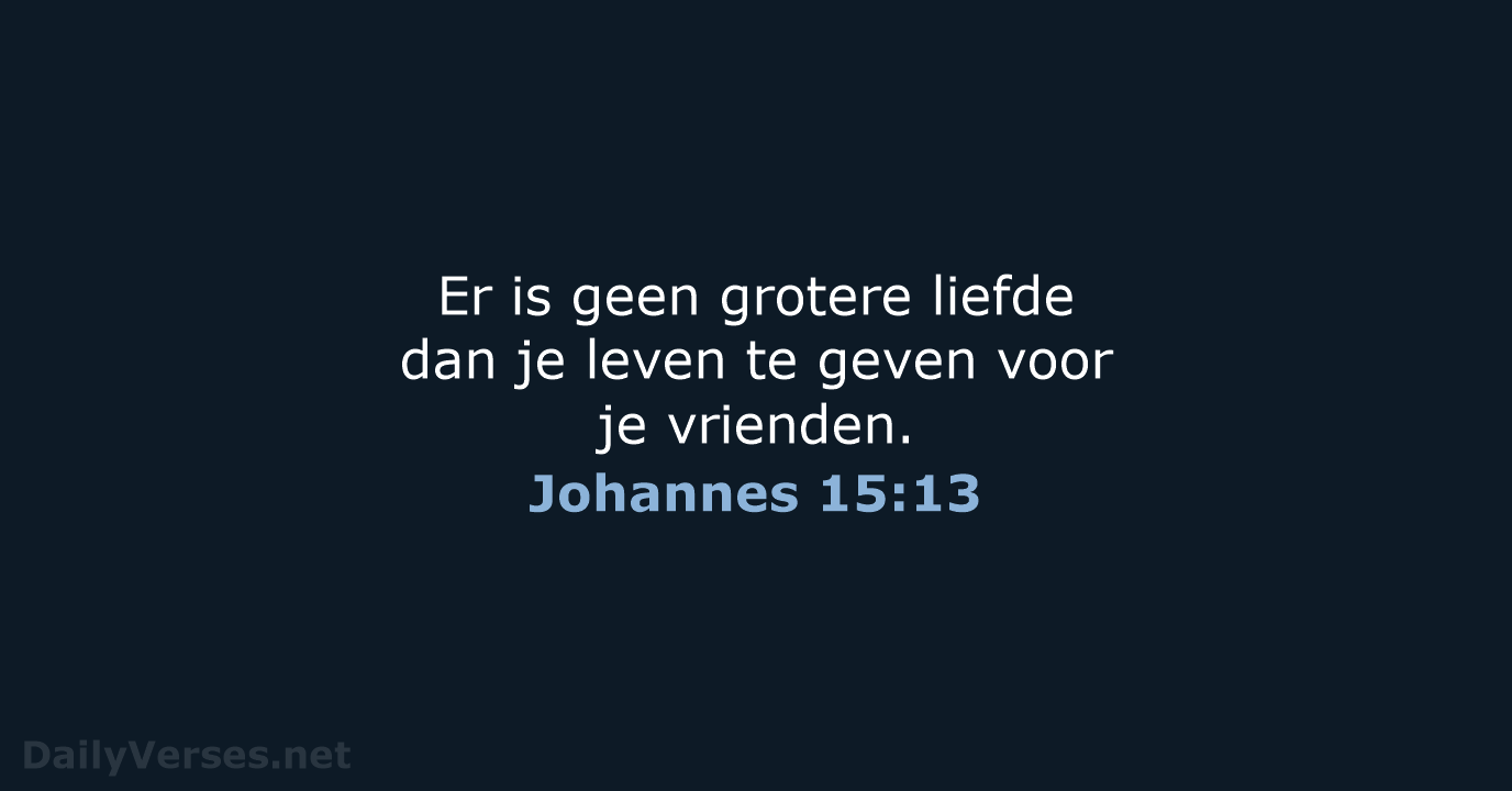 Johannes 15:13 - NBV21