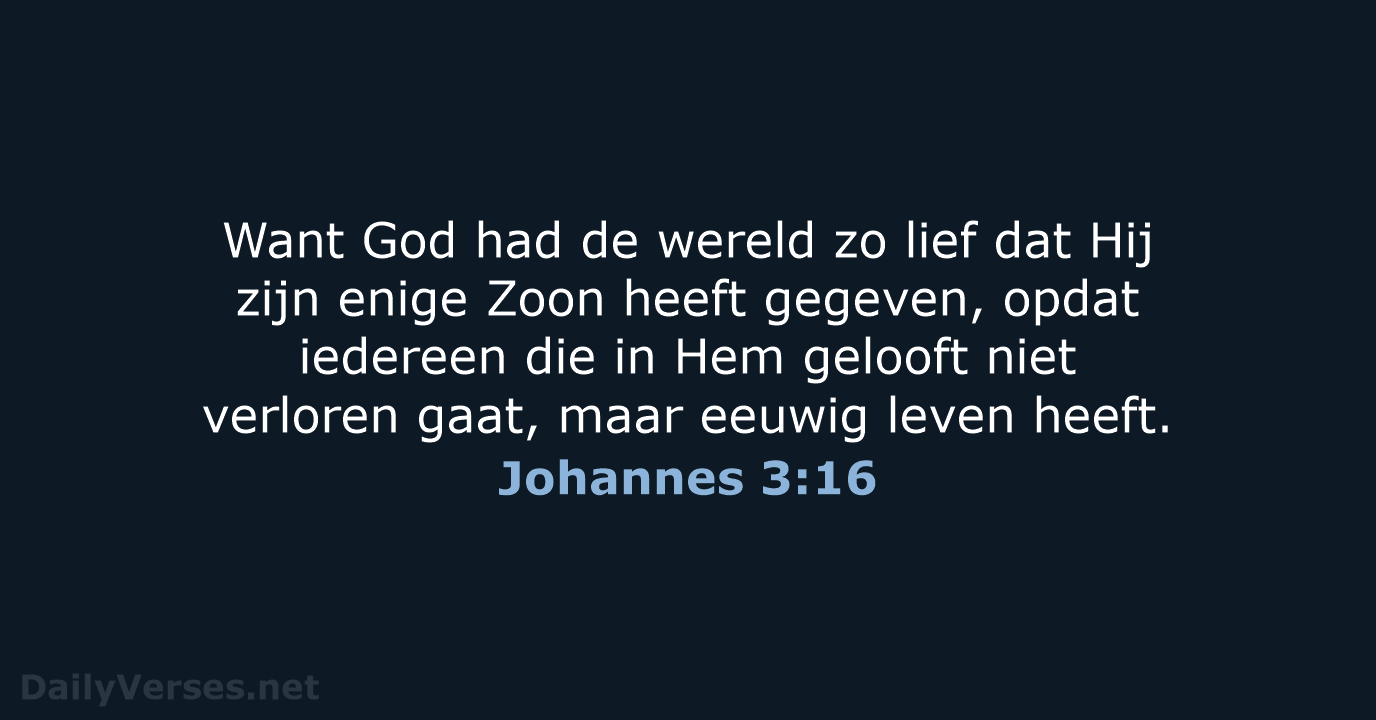 Johannes 3:16 - NBV21