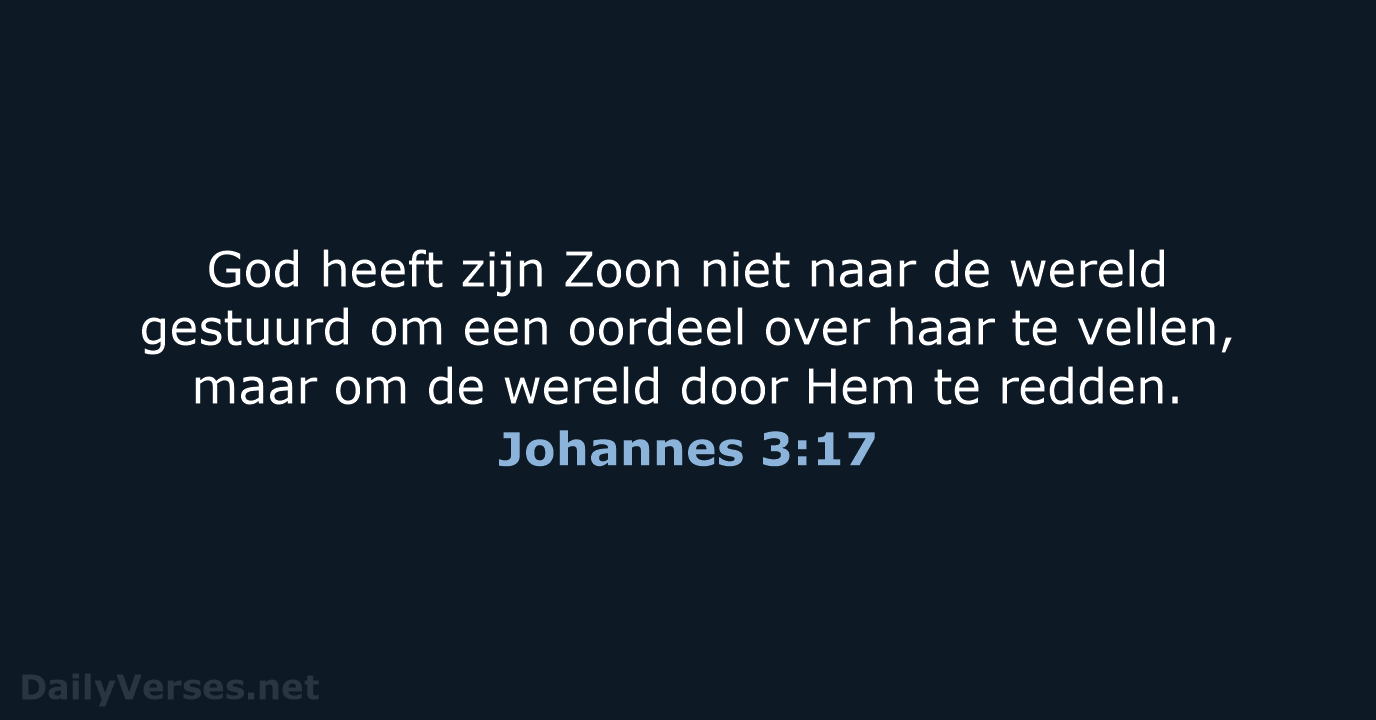Johannes 3:17 - NBV21