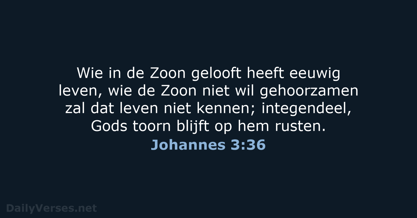 Johannes 3:36 - NBV21