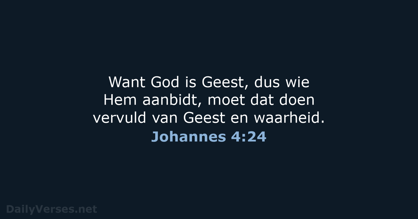 Johannes 4:24 - NBV21