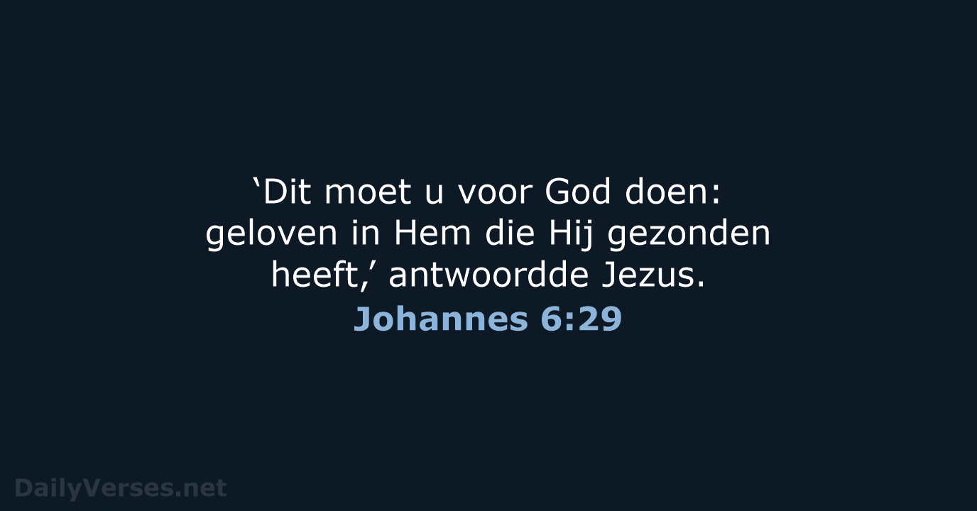 Johannes 6:29 - NBV21