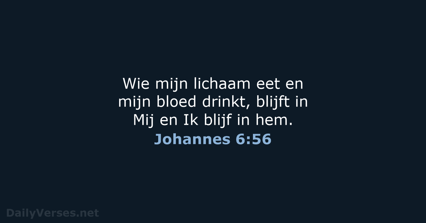 Johannes 6:56 - NBV21