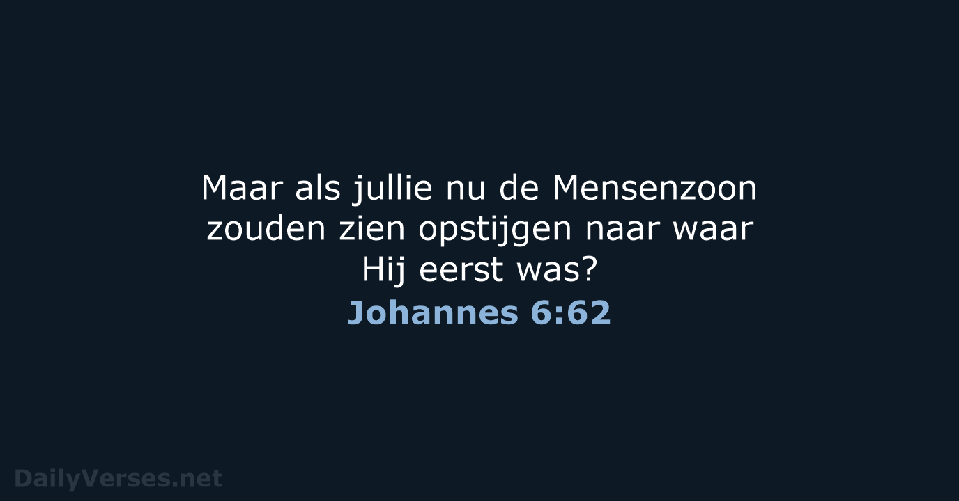 Johannes 6:62 - NBV21