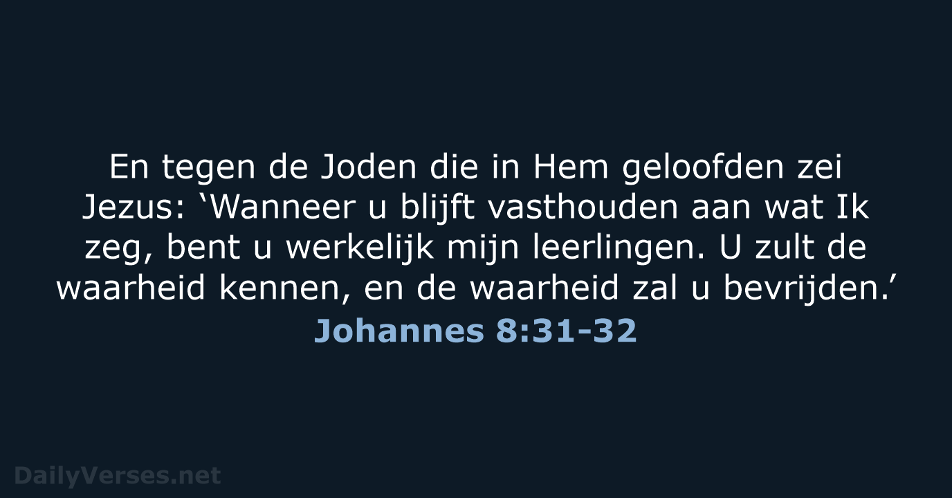 Johannes 8:31-32 - NBV21
