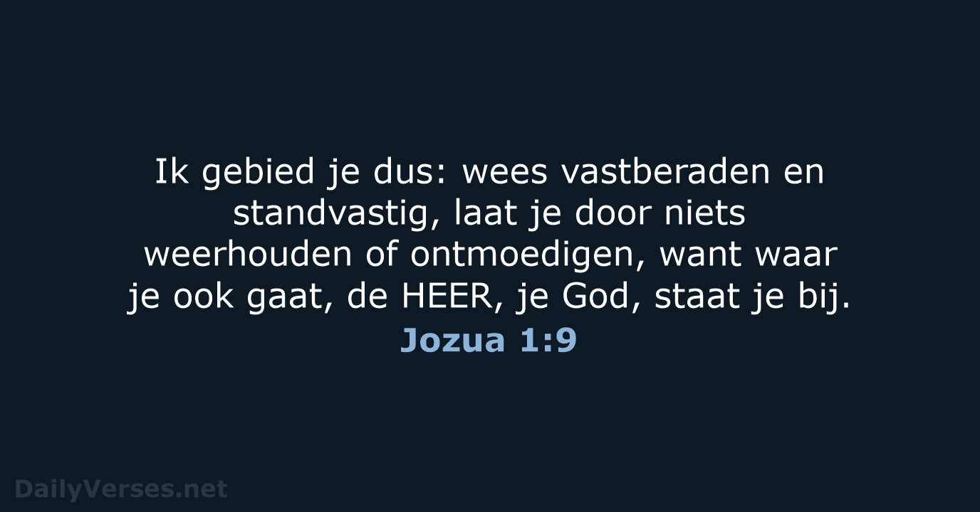 Jozua 1:9 - NBV21