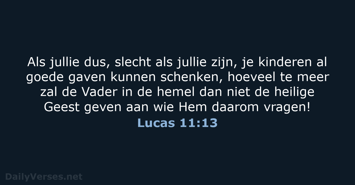 Lucas 11:13 - NBV21