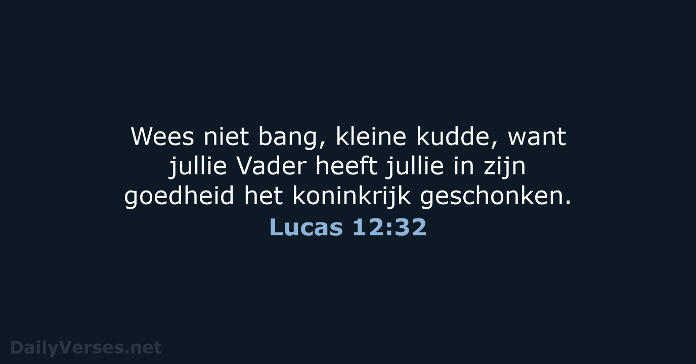 Lucas 12:32 - NBV21