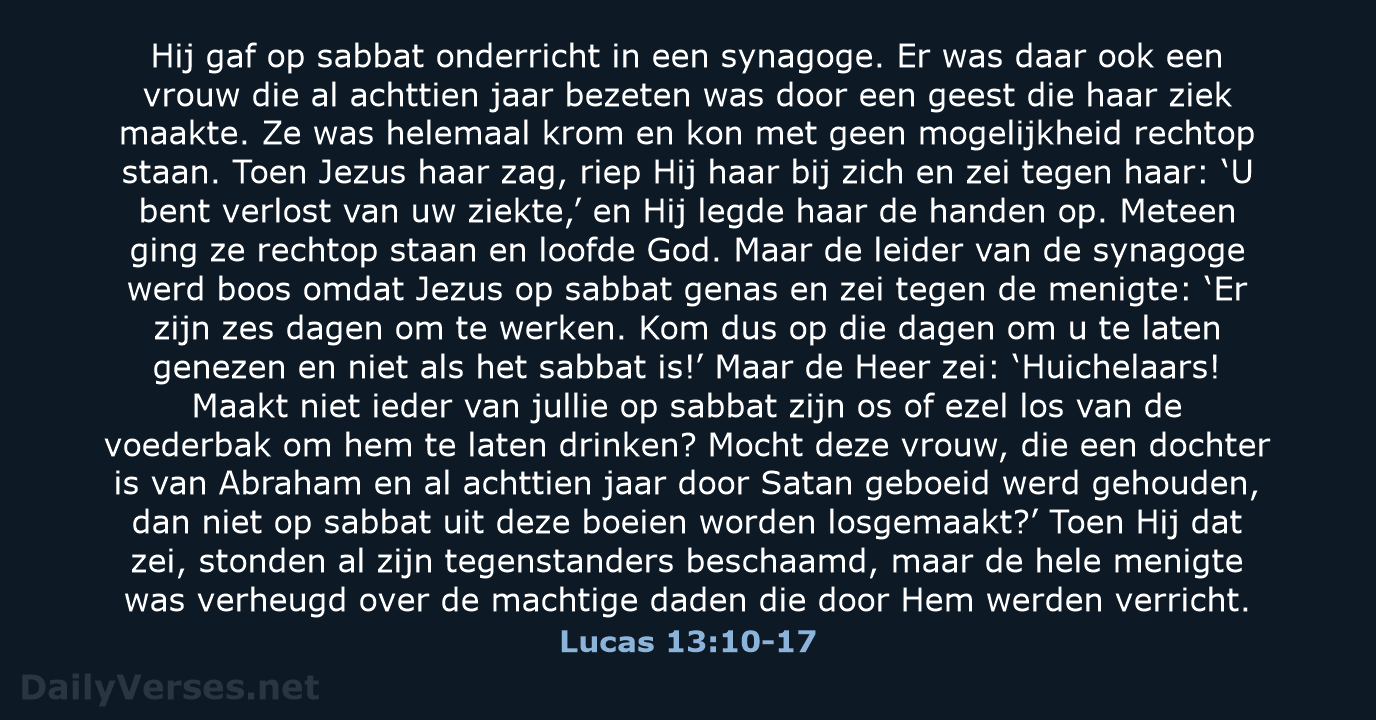 Lucas 13:10-17 - NBV21