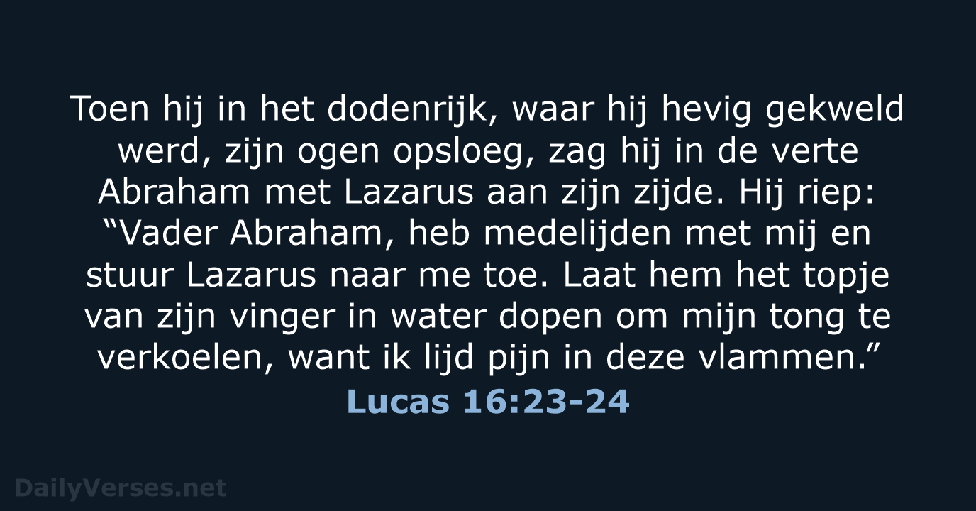 Lucas 16:23-24 - NBV21