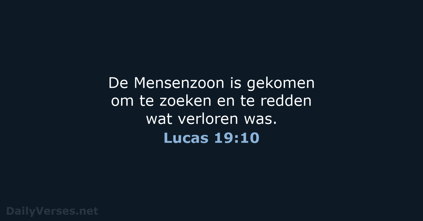 Lucas 19:10 - NBV21