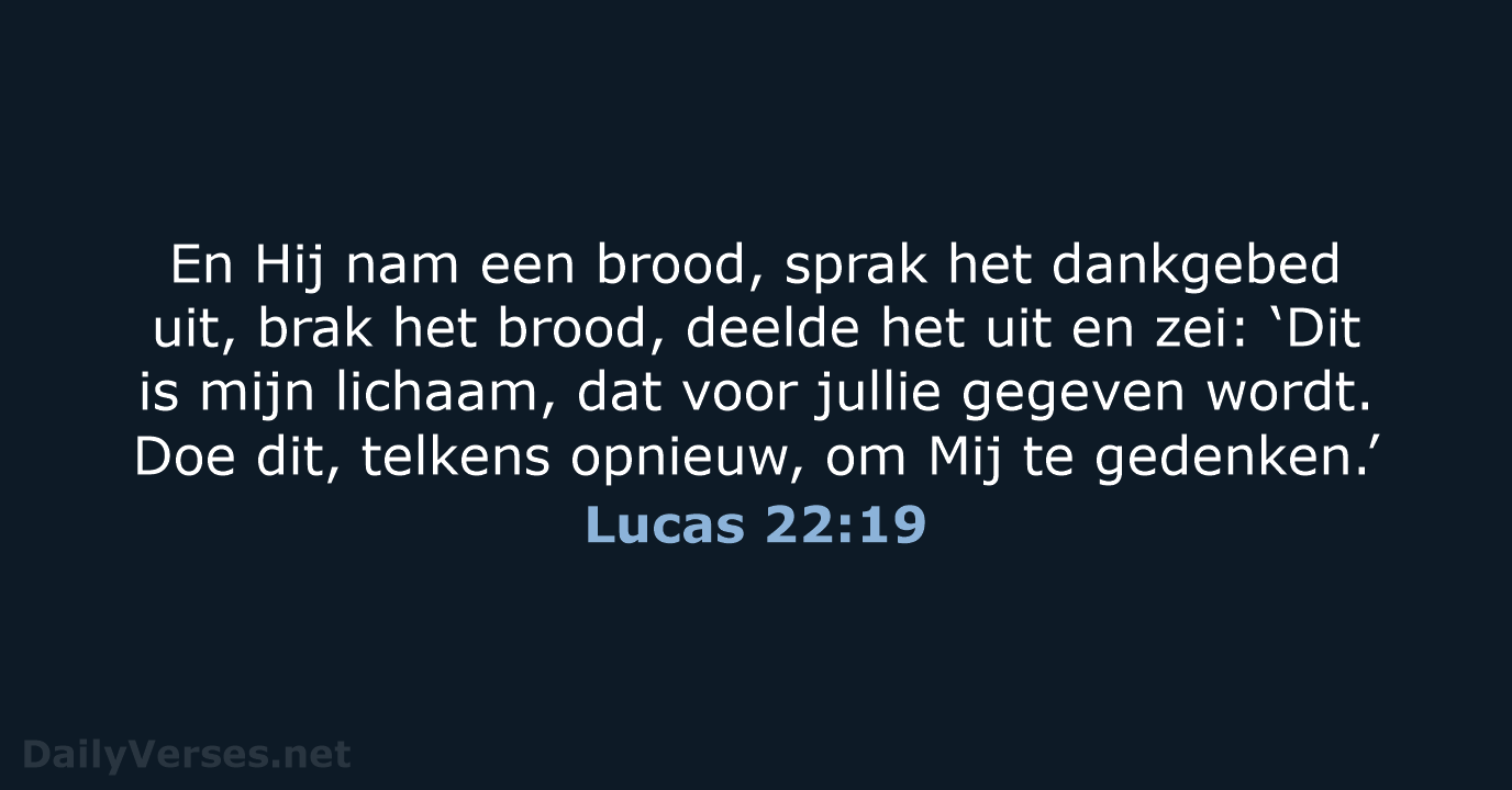 Lucas 22:19 - NBV21