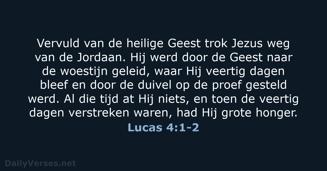 Lucas 4:1-2 - NBV21