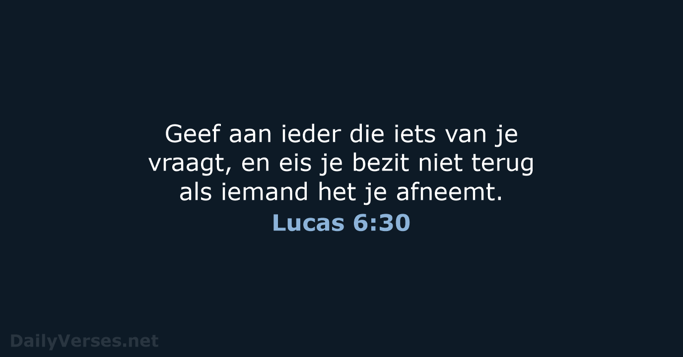 Lucas 6:30 - NBV21