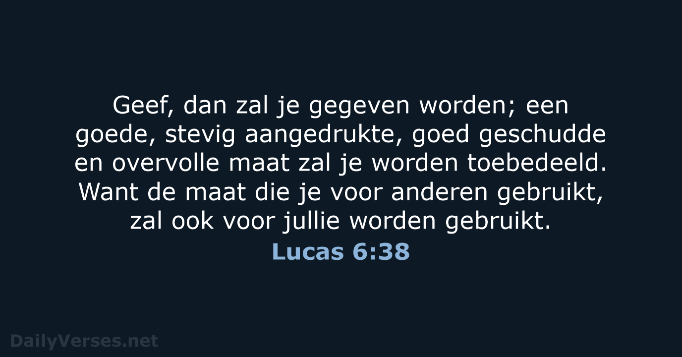 Lucas 6:38 - NBV21