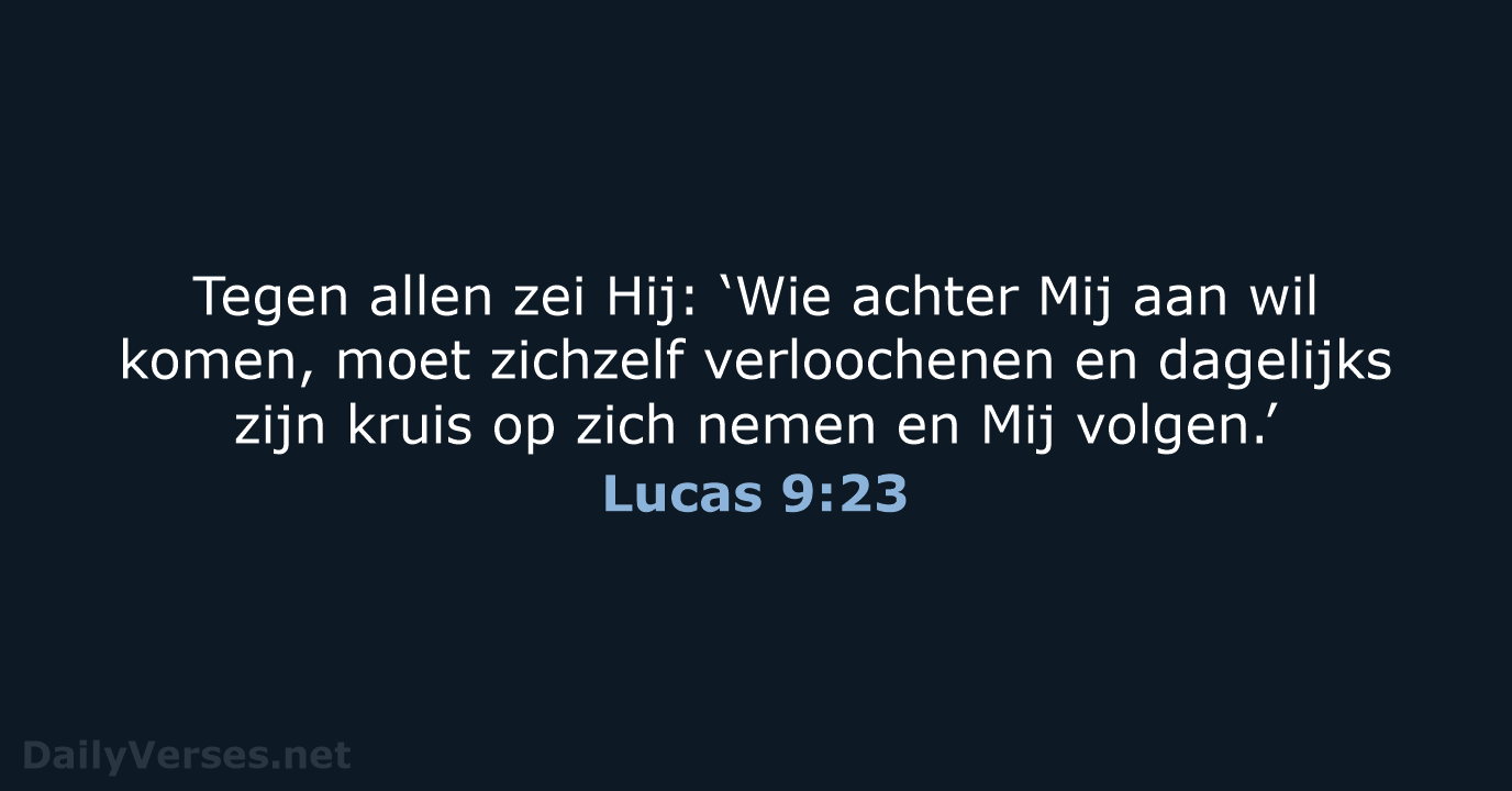 Lucas 9:23 - NBV21