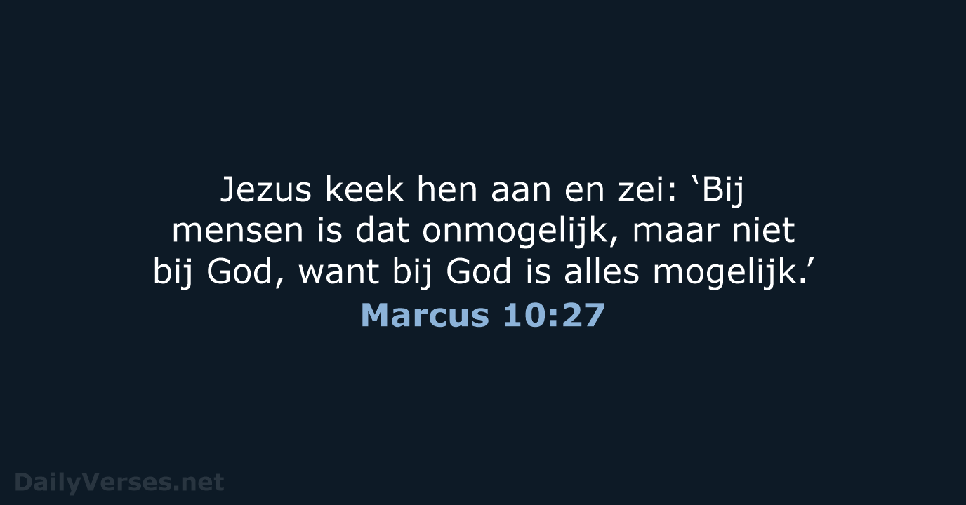 Marcus 10:27 - NBV21
