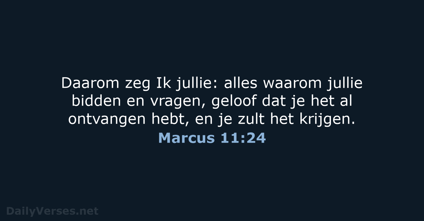 Marcus 11:24 - NBV21