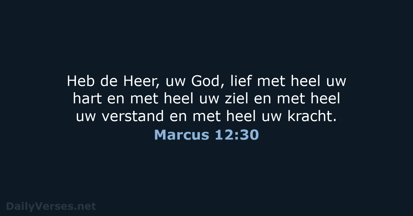 Marcus 12:30 - NBV21