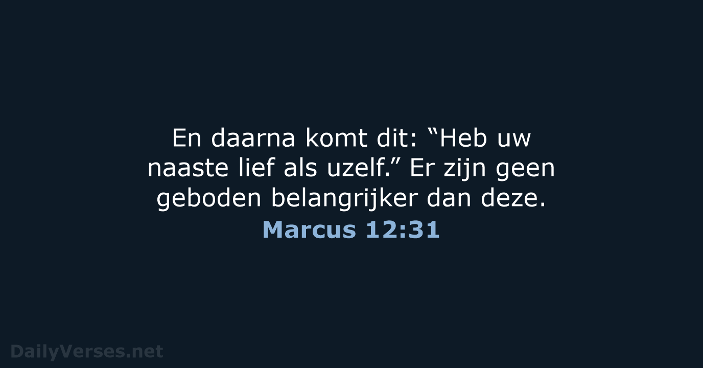 Marcus 12:31 - NBV21