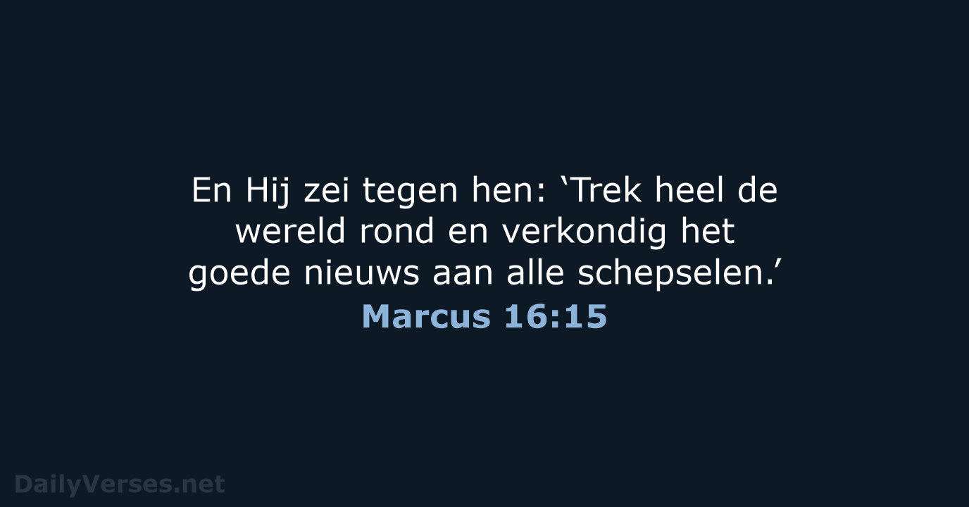 Marcus 16:15 - NBV21