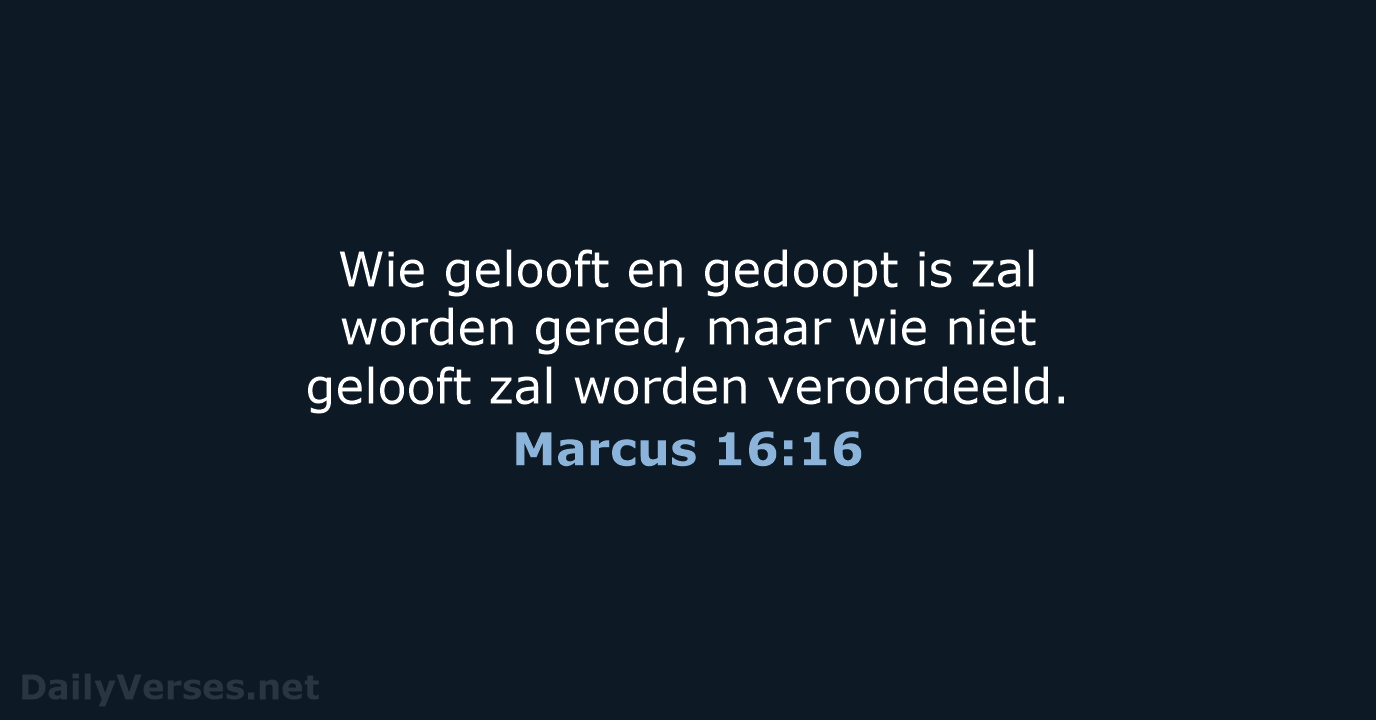 Marcus 16:16 - NBV21