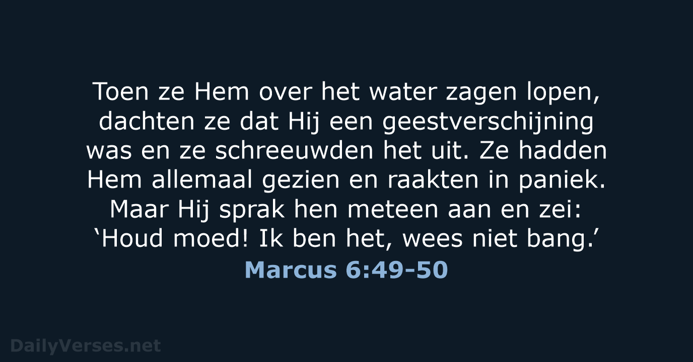 Marcus 6:49-50 - NBV21