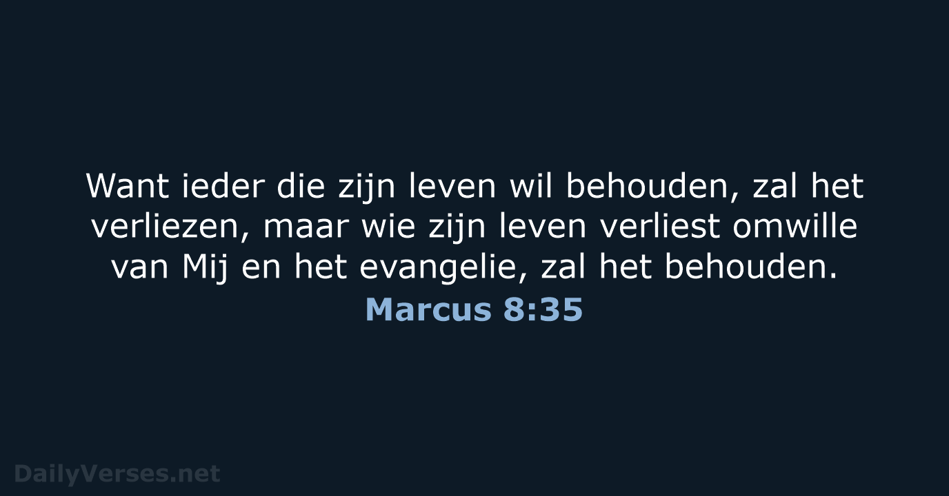 Marcus 8:35 - NBV21